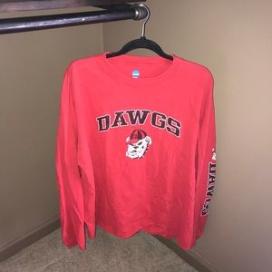 Ncaa Vintage Georgia bulldogs longs sleeve tee